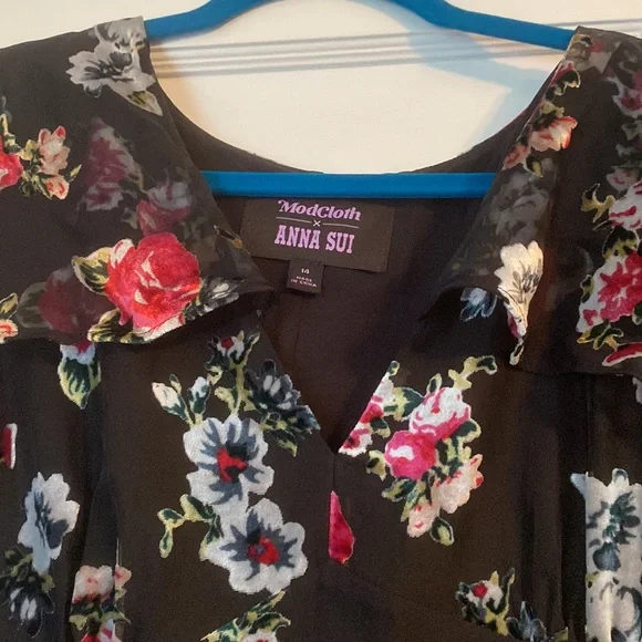 Never been worn. Anna Sui for ModCloth dress. Empire waist. Full length. - Picture 4 of 4